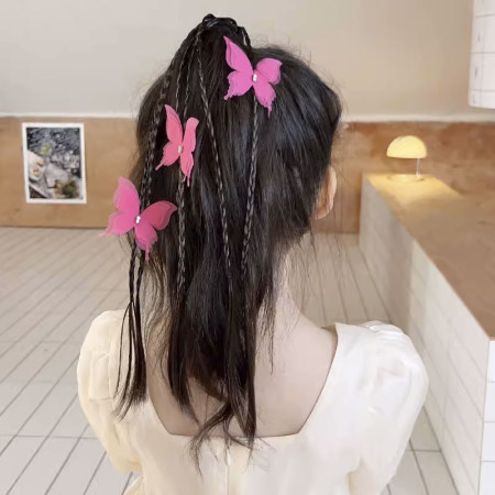 가짜 머리카락 땋은 머리카락핀