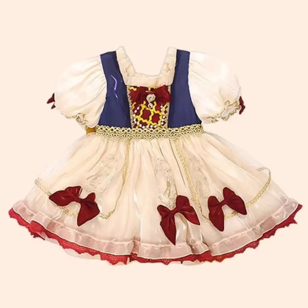 백설공주 반팔 어린이 드레스