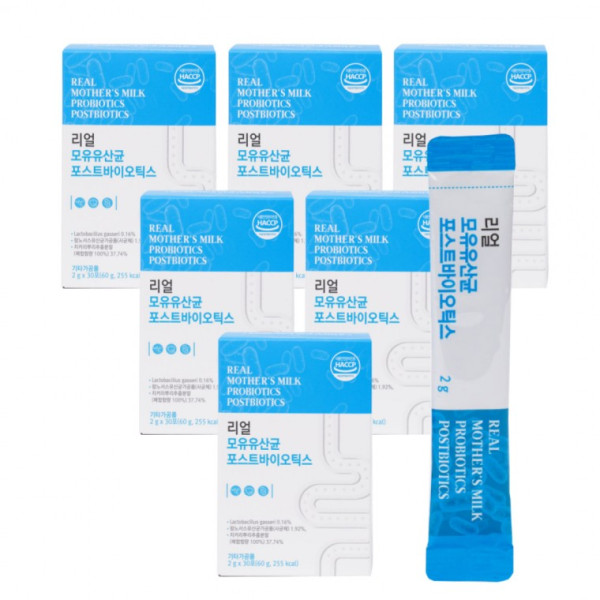 유유헬스케어 리얼 모유유산균 포스트바이오틱스 30포X6